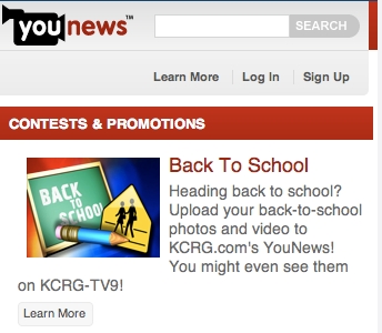 KCRG's back-to-school photo contest; "You might even see them on KCRG-TV9!"