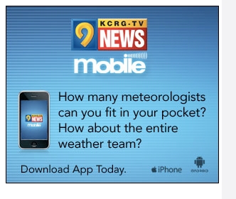 ...while the TV site promotes mobile weather alerts