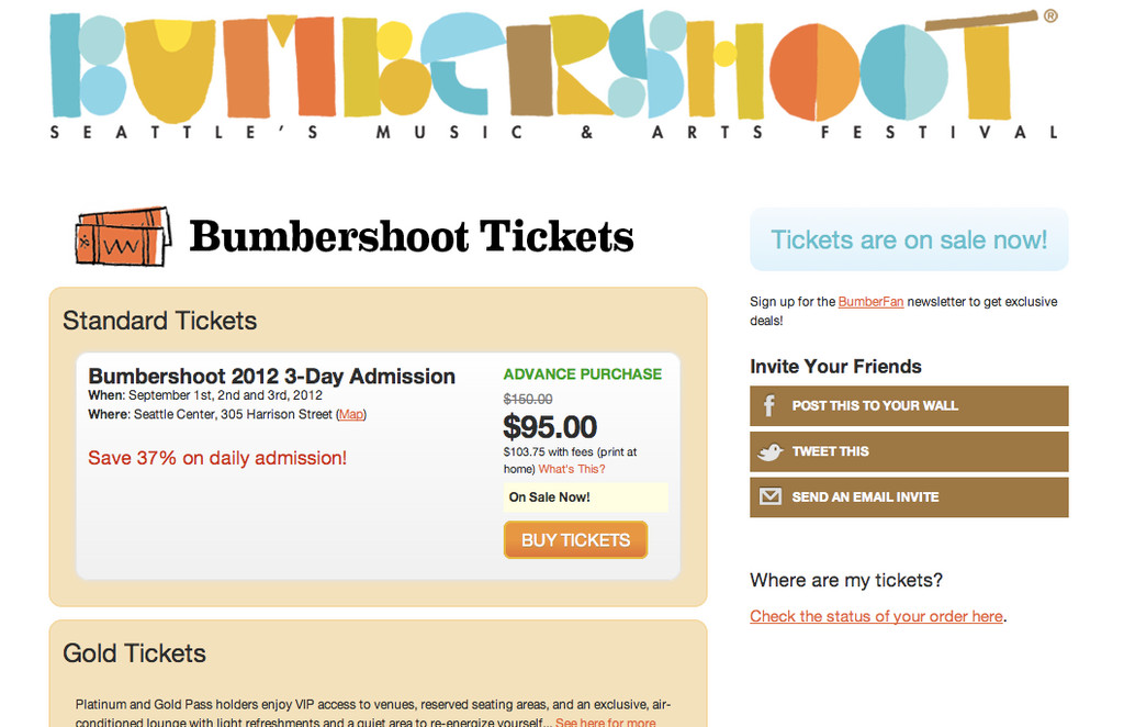 If they can make it there, Bumbershoot, that is, they can make it anywhere. Ticket sales to the four day mega-festival went off without a hitch, using the Stranger Tickets platform. 