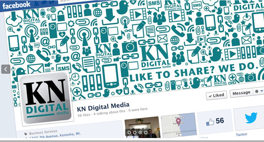 KNDigital's Facebook page practices what the company preaches. 