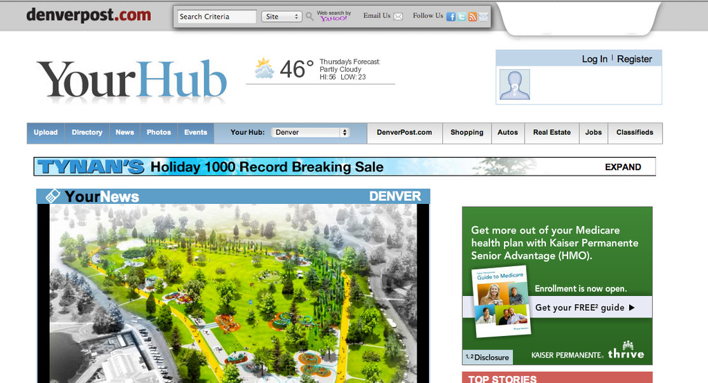 YourHub produces a steady incremental revenue stream from a site with 50% user-generated content. 